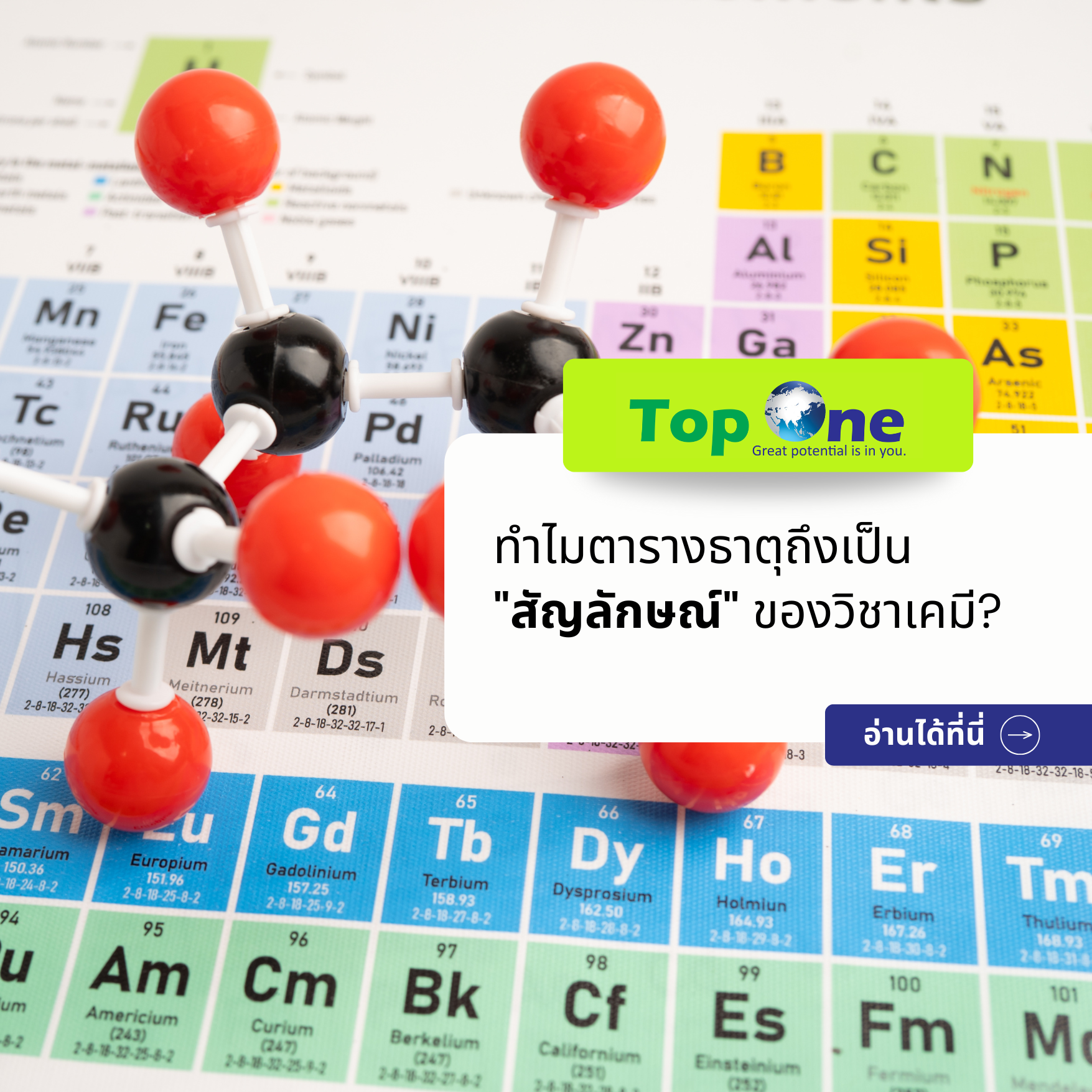 ทำไมตารางธาตุถึงเป็น “สัญลักษณ์” ของวิชาเคมี? ไขความลับแผนที่แห่งจักรวาล