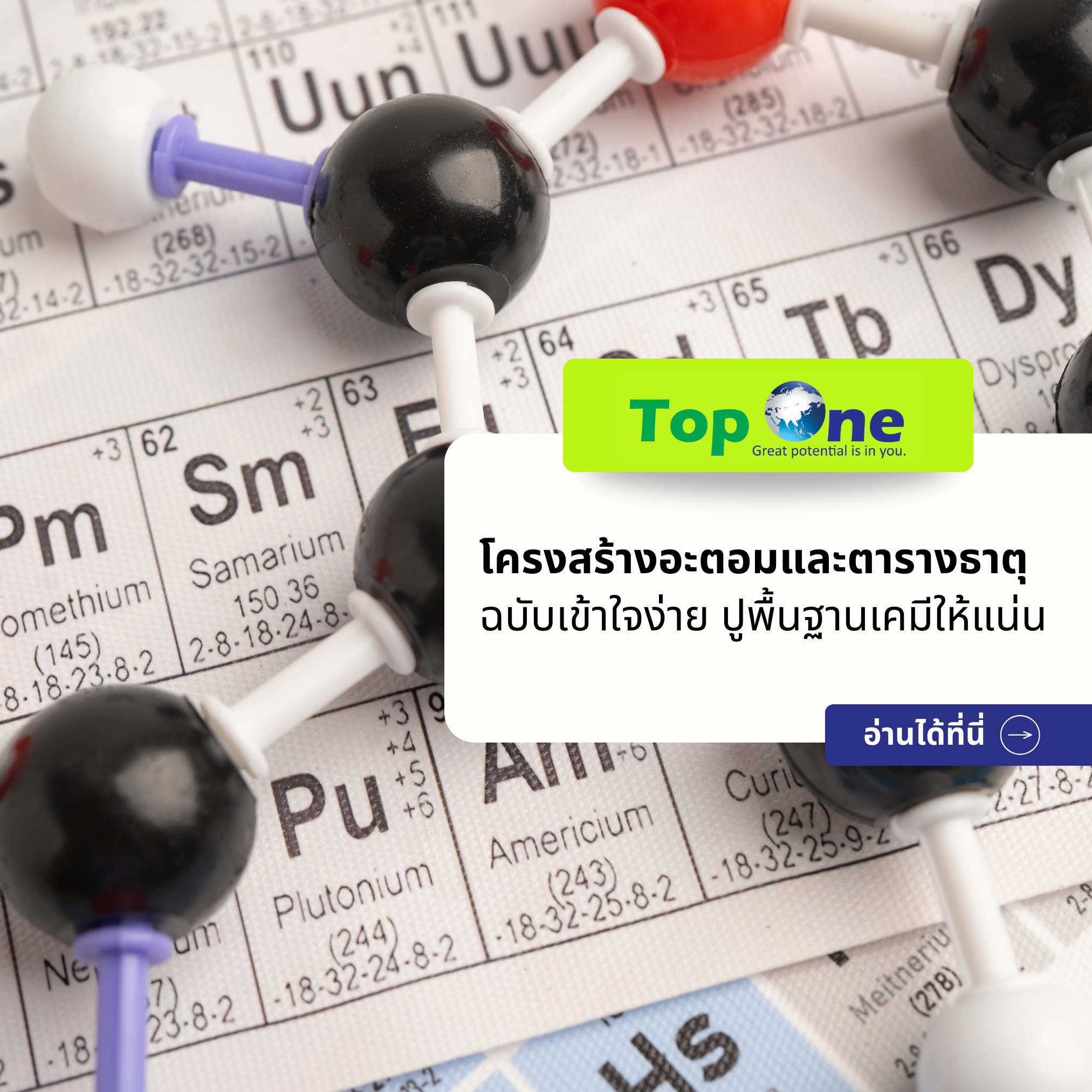 สรุปครบจบ! โครงสร้างอะตอมและตารางธาตุ ฉบับเข้าใจง่าย ปูพื้นฐานเคมีให้แน่น