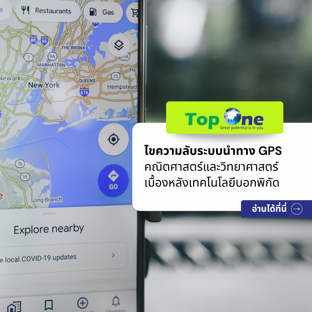 ไขความลับระบบนำทาง GPS: คณิตศาสตร์และวิทยาศาสตร์เบื้องหลังเทคโนโลยีบอกพิกัด